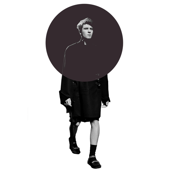 Aluno em Desfile na Escola de Moda do Porto